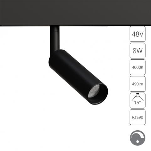 Магнитный трековый светильник Arte Lamp Linea 4000К диммирование A4680PL-1BK