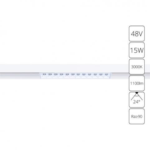 Магнитный трековый светильник Arte Lamp Linea 3000К A4644PL-1WH