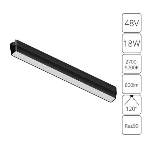 Магнитный трековый светильник Arte Lamp Rapid Smart 2700-6000К A2968PL-1BK