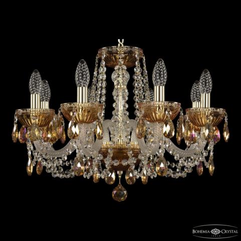 Люстра Bohemia Ivele Crystal 5402/8/195 G Amber/M-1G K777
