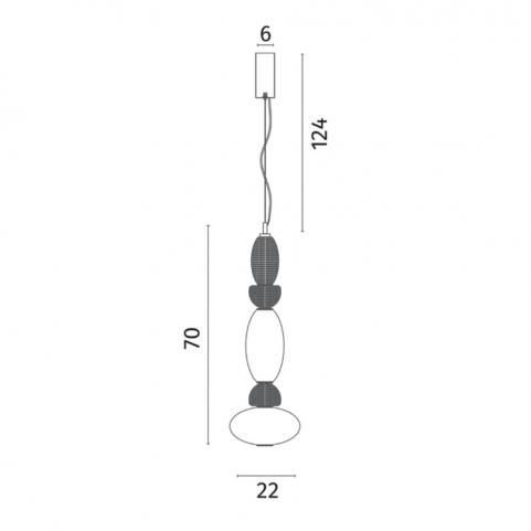 Светильник подвесной Divinare Ambra 5016/17 SP-20