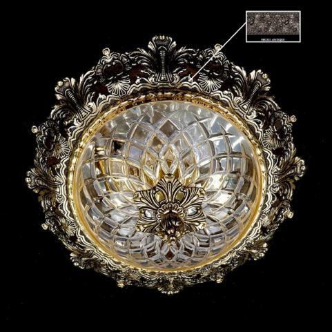 Потолочный светильник Art Glass CHARLIZE DIA 320 NICKEL ANTIQUE