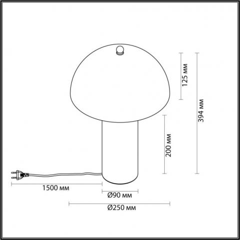 Настольный светильник Odeon Light Rufina 7088/2T