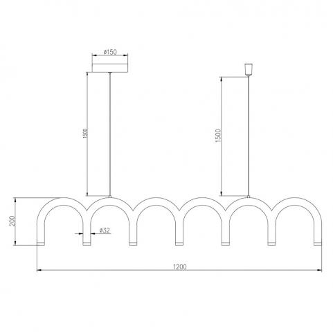 Светильник подвесной Arte Lamp Warhol A3258SP-45BK