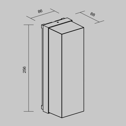 Настенный уличный светильник Maytoni Conf O450WL-01GF