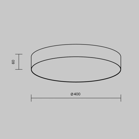 Потолочный светильник Maytoni Technical Ceiling 4000K Zon C032CL-45W4K-RD-MG