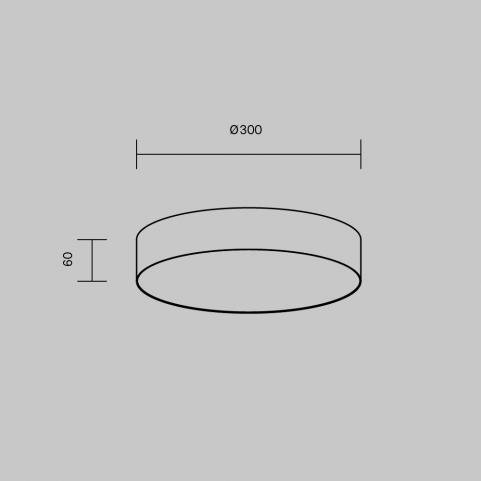 Потолочный светильник Maytoni Technical Ceiling 3000K Zon C032CL-36W3K-RD-B