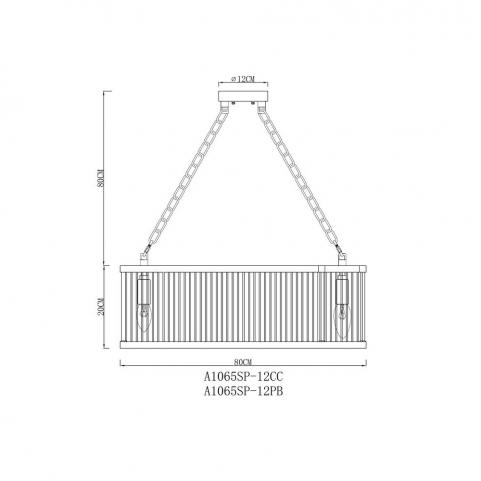 Светильник подвесной Arte Lamp Anetta A1065SP-12CC