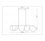 Светильник подвесной Arte Lamp Klimt A2850SP-75BK