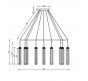 Подвесной светильник Newport Diva 4524+10/S gold