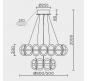 Люстра Modelux  4000K ML.2520.800.500 GD