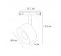 Магнитный трековый светильник Arte Lamp Linea 3000К A4781PL-1BK