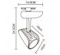 Трековый светильник Arte Lamp Lynx  A3930PL-1BK