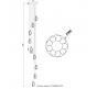 Подвесной светильник Crystal Lux FLOWERS SP9
