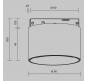Трековый светильник Maytoni Technical Levity 2700К Alfa S TR188-1-5W2.7K-M-BW