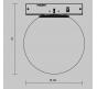 Трековый светильник Maytoni Technical Levity 3000К Luna TR185-1-3W3K-B